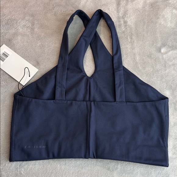 NWT Girlfriend Collective Becca X Neck Bra Blue Size Large - Picture 3 of 11
